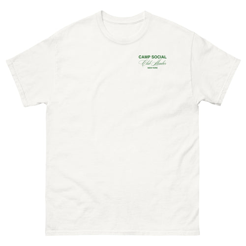 'Camp Friend' Tee - White/Green