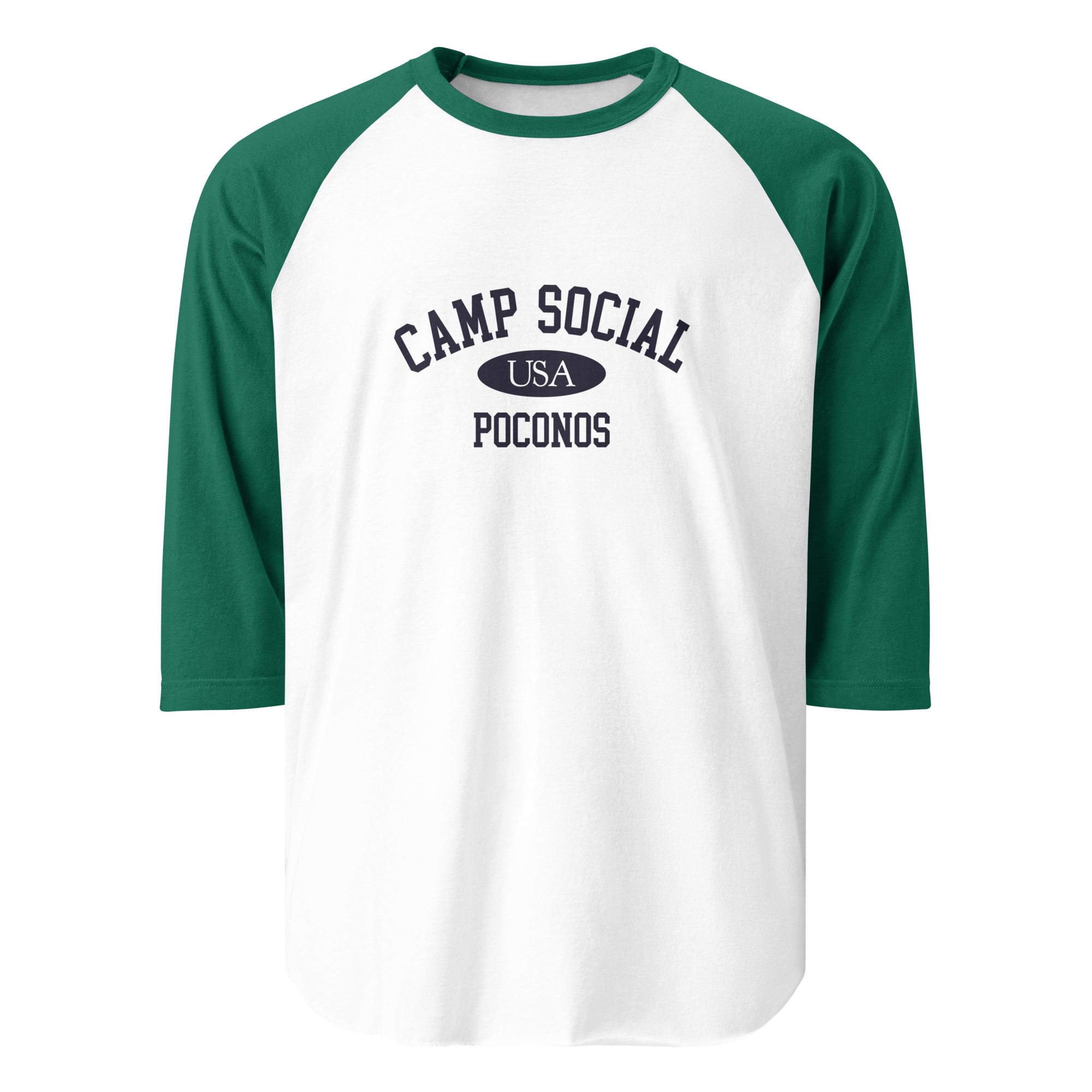 3/4 sleeve raglan shirt