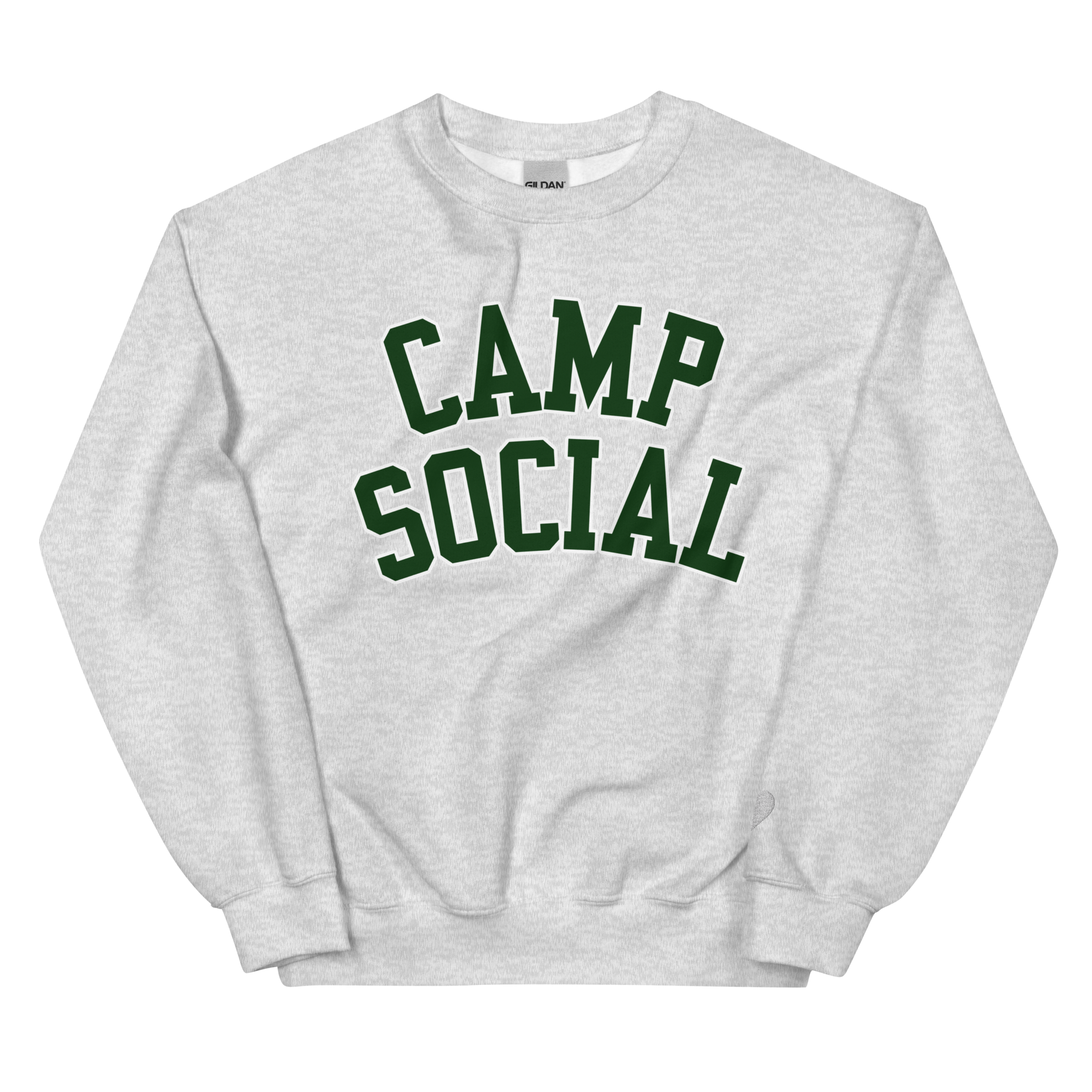 Camp Social Crewneck - Gray – Hot and Social Camp Social Crewneck - Gray – Hot and Social