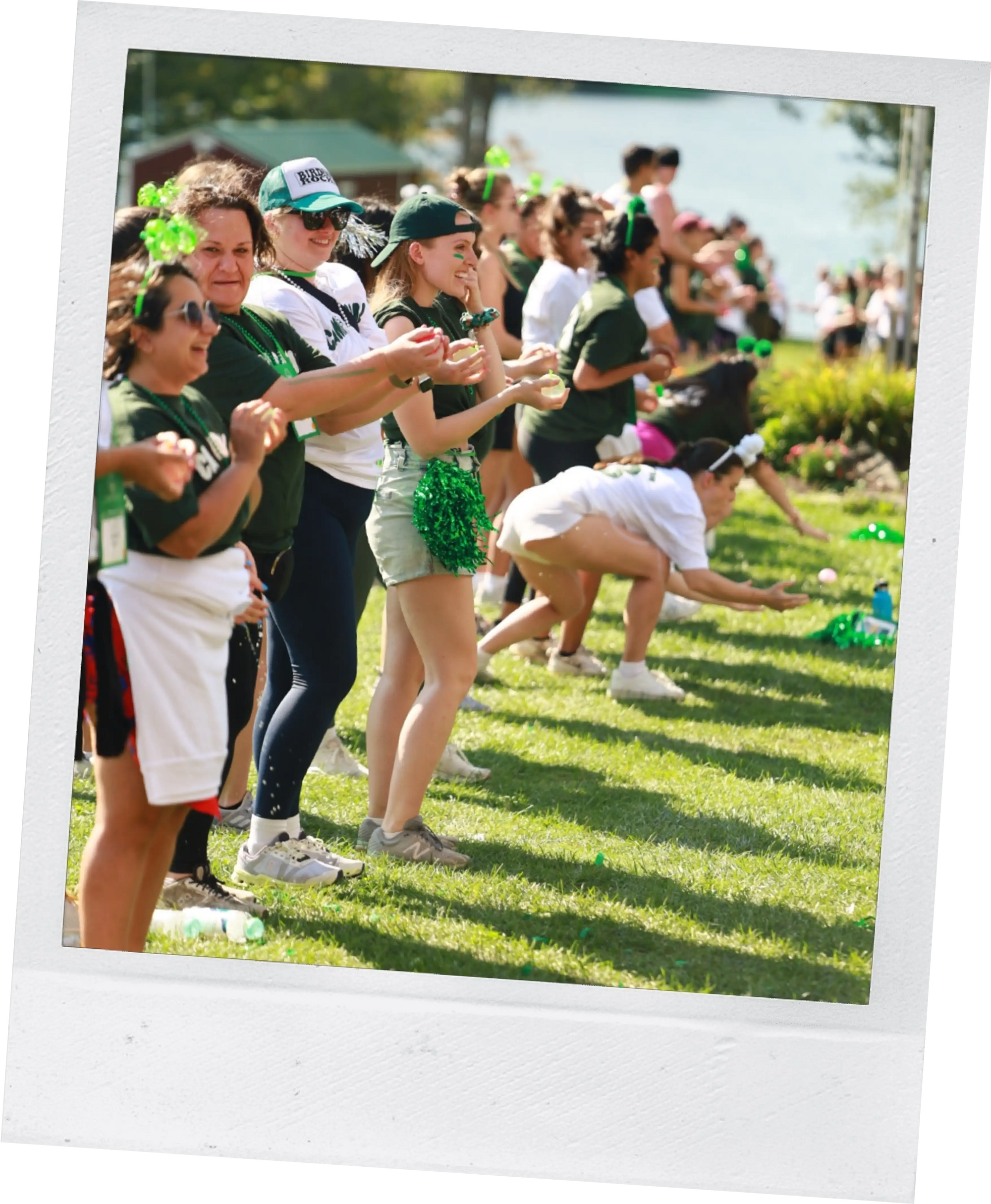 group of people enjoying an outdoor team event