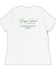 'Camp Social' Women's Tee - White / Green