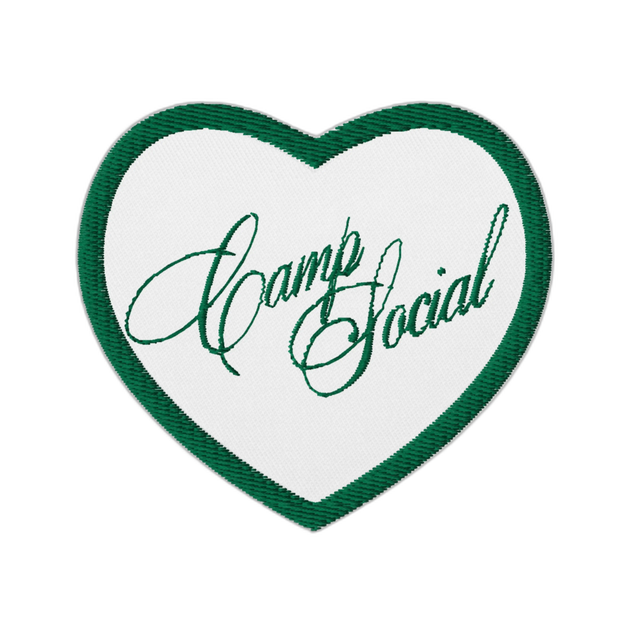 'Camp Social' Heart Patch