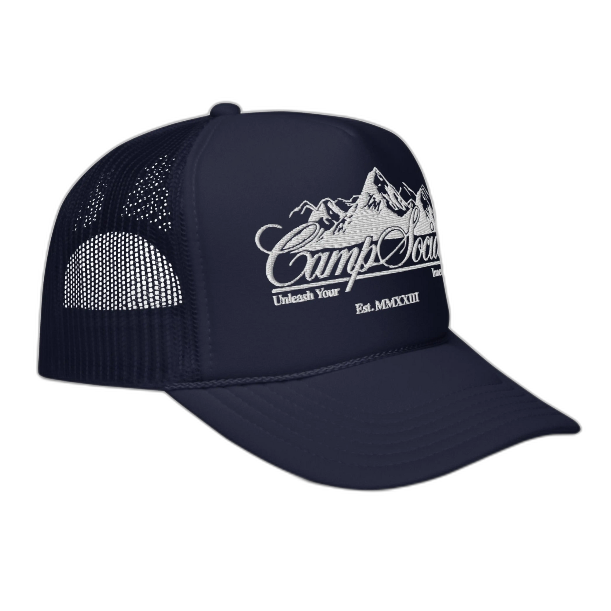 'Camp Social' Trucker - Navy