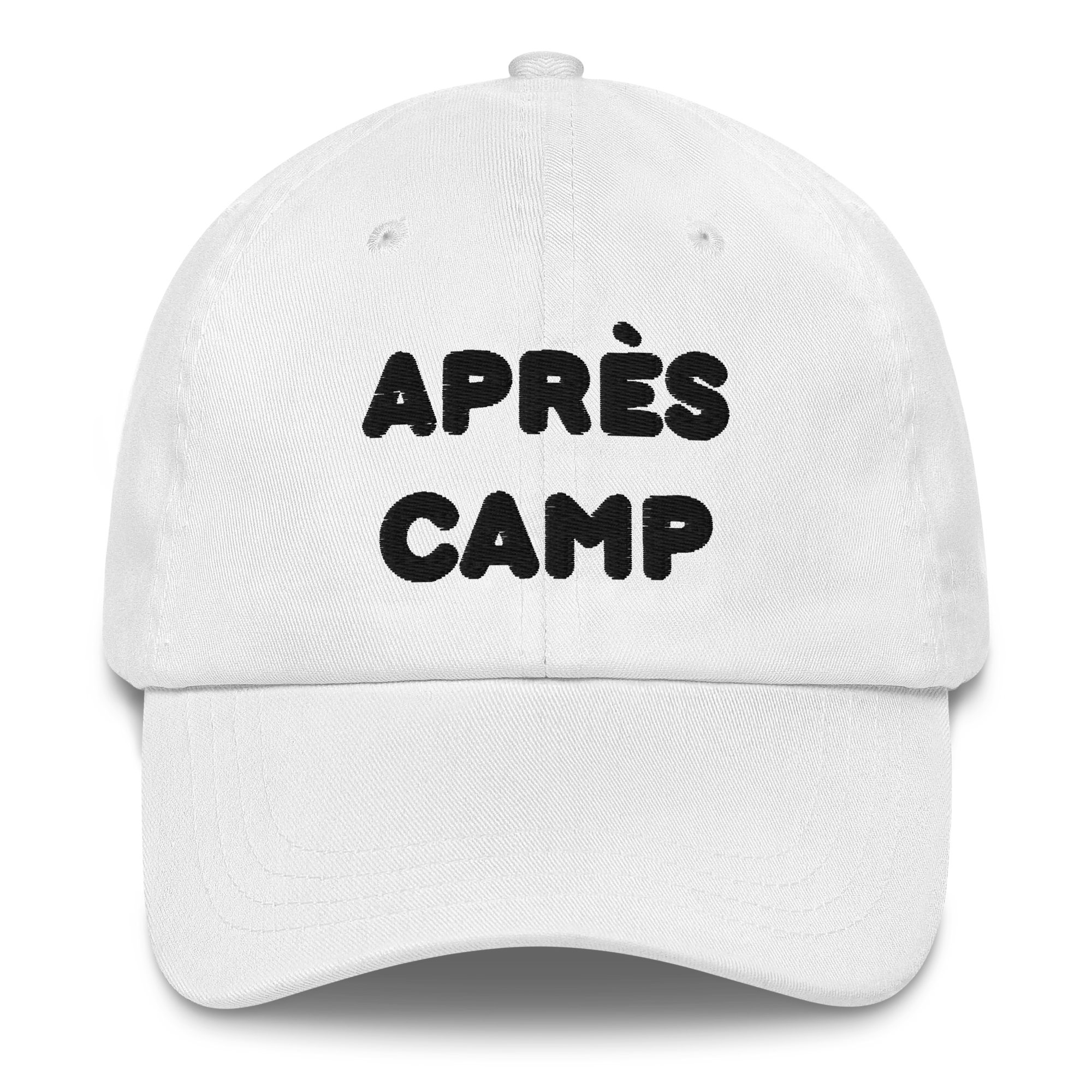 'Après Camp' Dad Hat - White