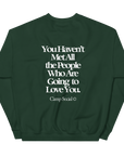 'Love You / Poconos' Crewneck - Green Camp Edition