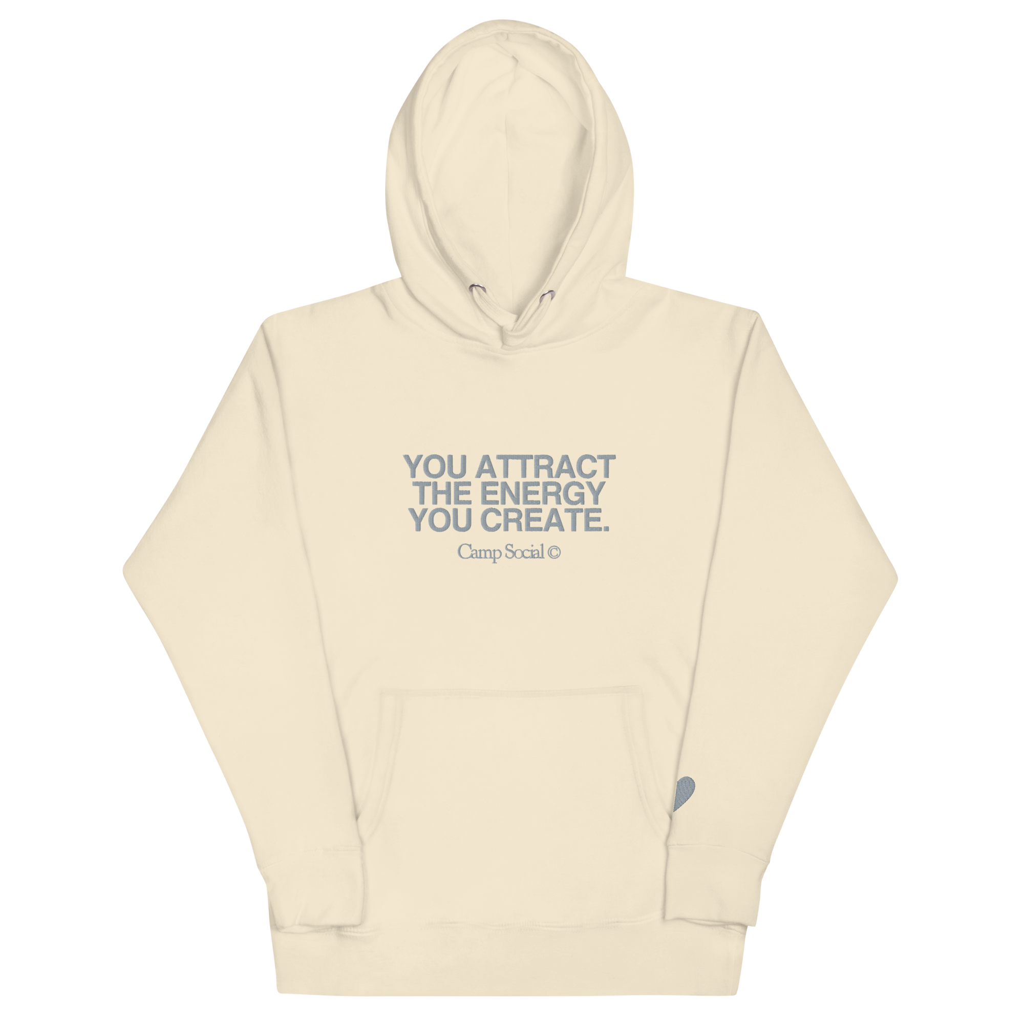 'Energy You Create' Hoodie - Alabaster