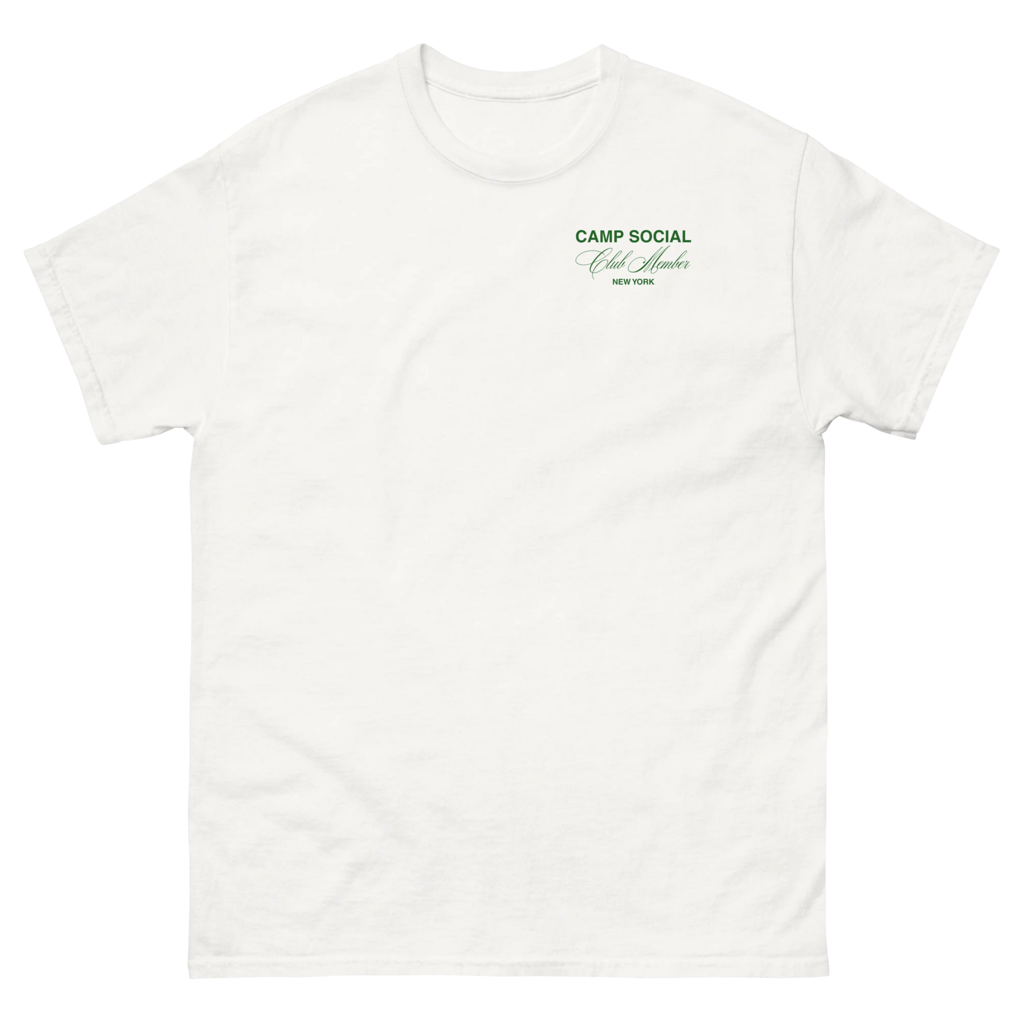 'Camp Friend' Tee - White/Green