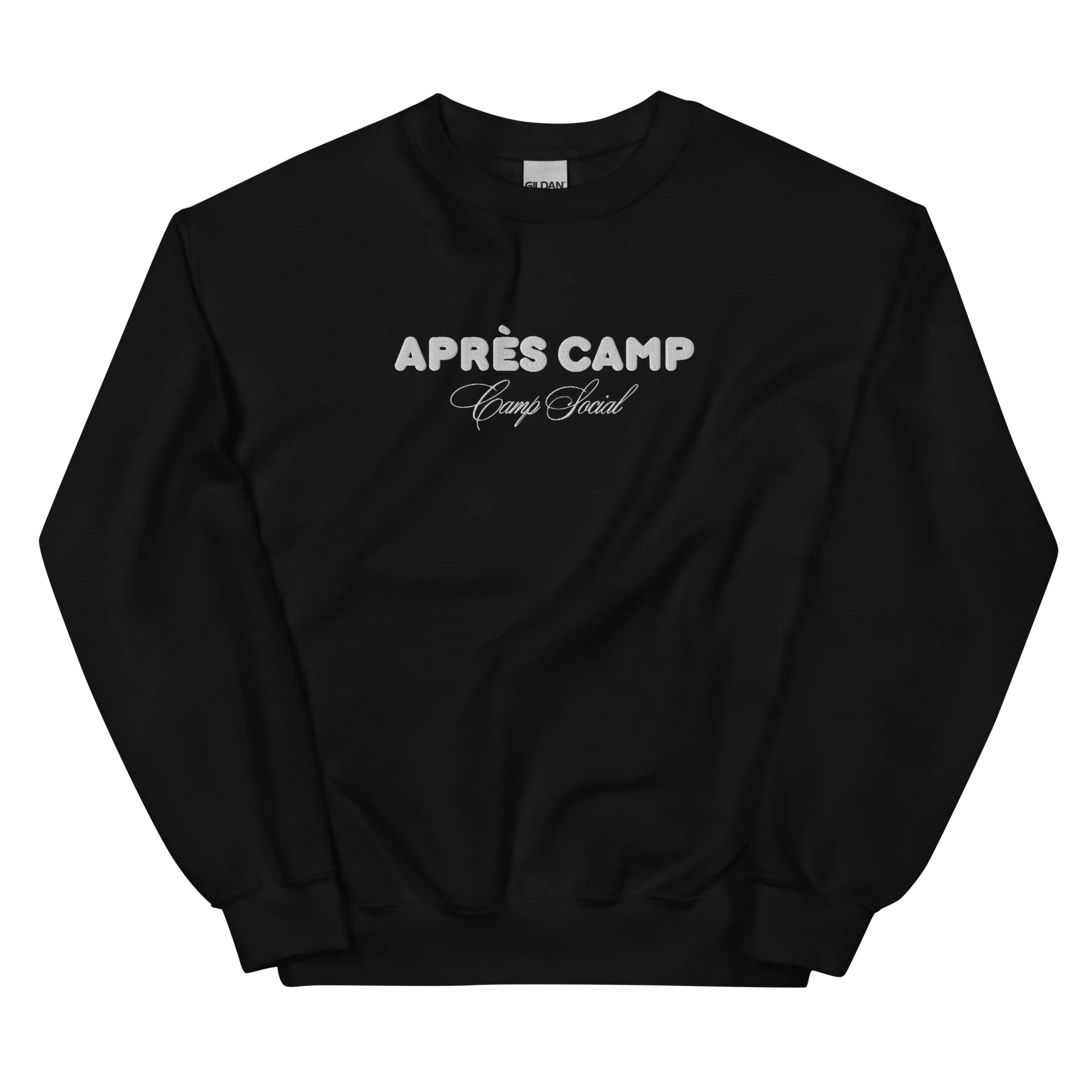 'Après Camp' Crewneck - Black