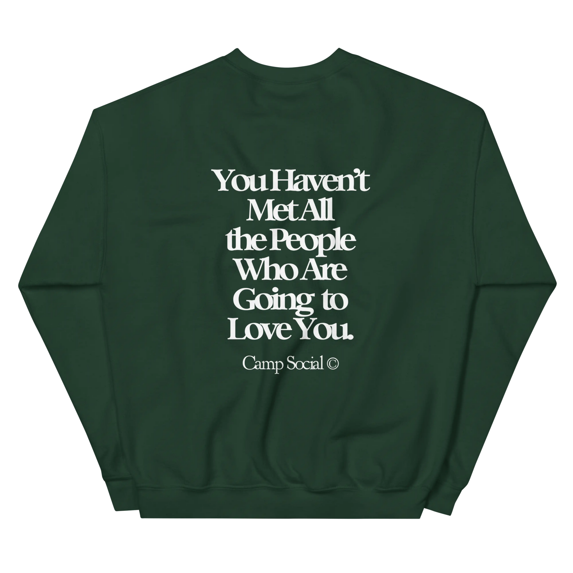 'Love You / Poconos' Crewneck - Green Camp Edition