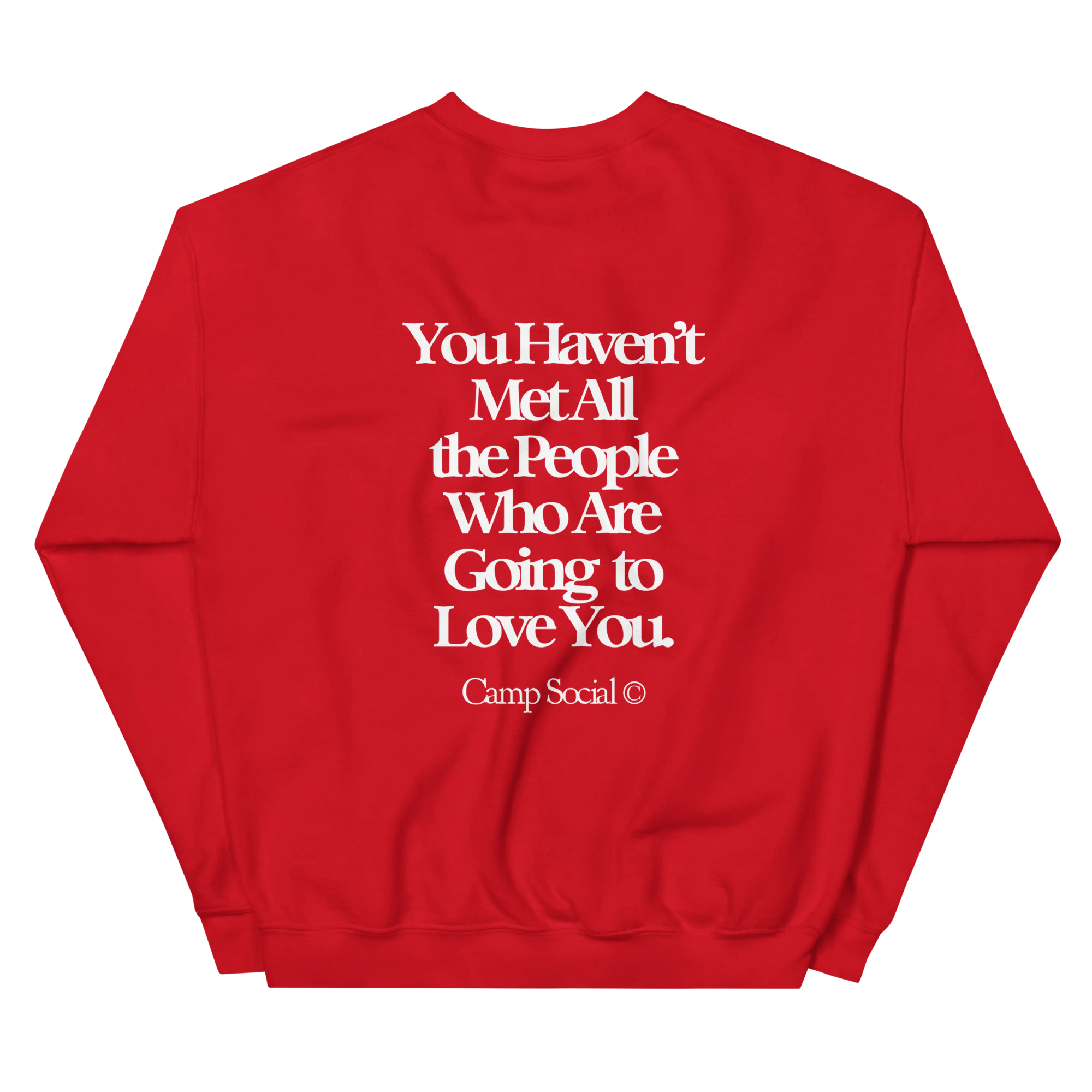 &#39;Love You / Poconos&#39; Crewneck - Red Camp Edition