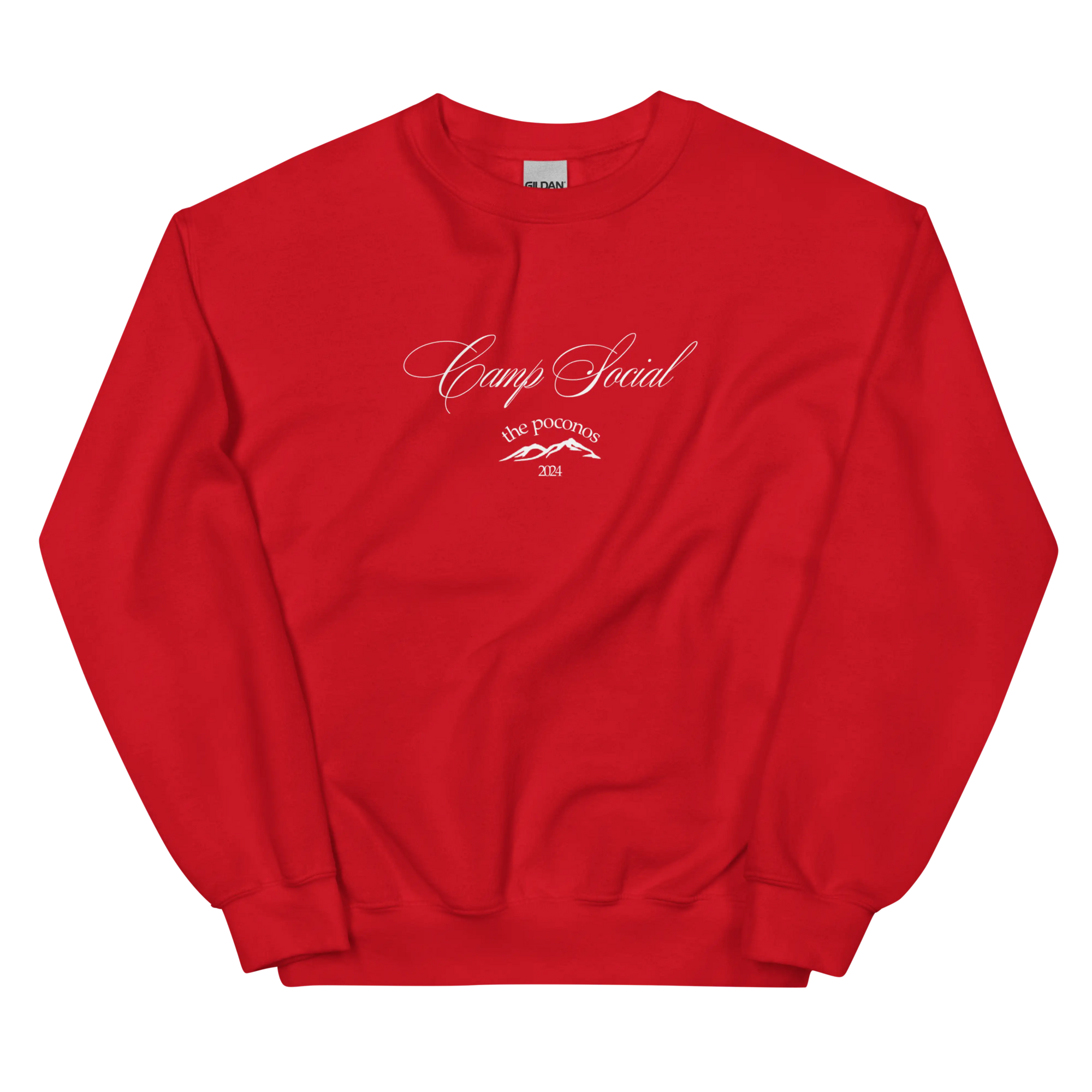 &#39;Love You / Poconos&#39; Crewneck - Red Camp Edition
