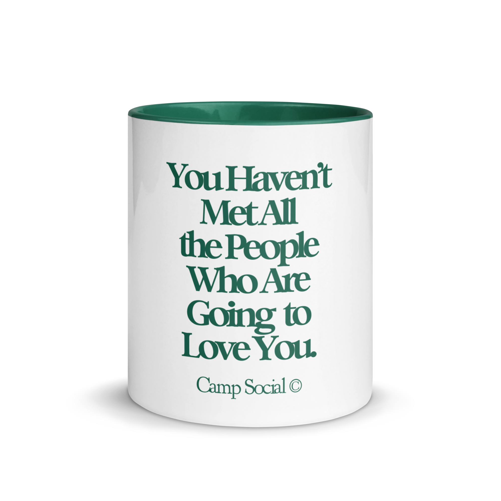 &#39;Camp Social&#39; Mug - Green