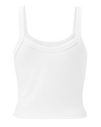 'Your Dream Girl's Dream Girl' Ribbed Tank Top - White